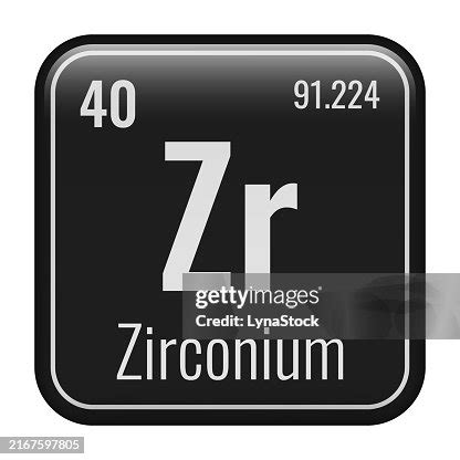 Zirconium Symbol Chemical Element Of The Periodic Table Vector ...