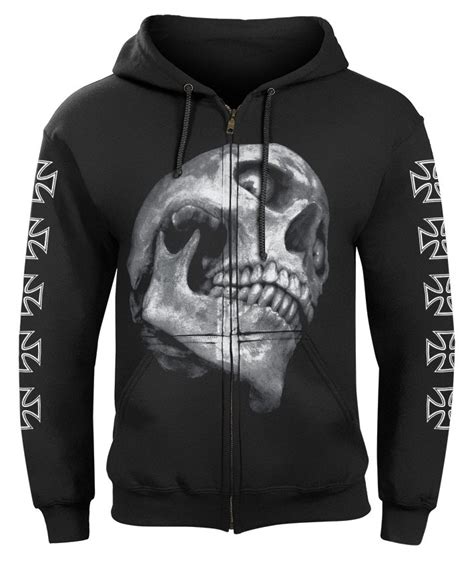 Bluza Czaszka Rozpinana Z Kapturem Sklep Rockmetalshop Pl