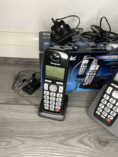 Panasonic Kxtge Eb Twin Cordless Phone With Answer Machine New Unused