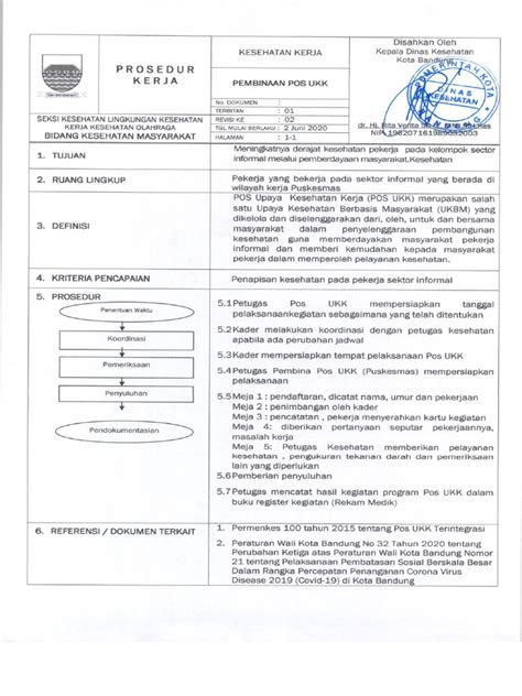 Sop Pembinaan Pos Ukk Pdf