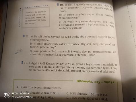 Hej Potrzebuje Zadania 11 12 Ze Strony 124 Matematyka Klasa 8 Tak Na