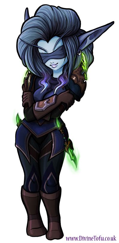 Offdutyrogue Wow Chibi Void Elf Rogue By Divinetofu Warcraft Gaming Computer Games Art Game