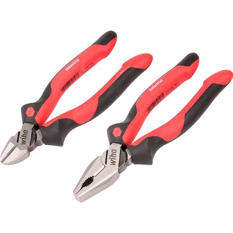 WIHA Combination Pliers Diagonal Cutters 180mm 160mm Toolstation