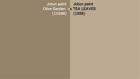 Jotun Paint Olive Garden Vs Tea Leaves Side By Side Comparison