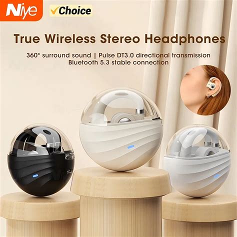 Niye New Air Conduction Earphones Wireless Bluetooth 5 3 Headset Open