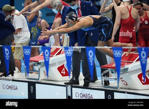 August 1st 2021 Tokyo Japan Torri Huske Of Usa Swims The 100m Butterfly During The Swimming