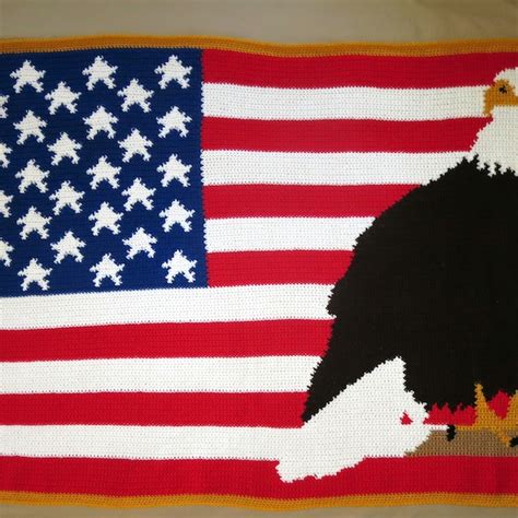 Crochet Flag Quilt Etsy