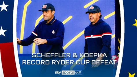 Scottie Scheffler and Brooks Koepka's record Ryder Cup defeat ...