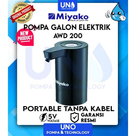 Jual MIYAKO Pompa Galon Elektrik Otomatis Automatic Water Dispenser AWD