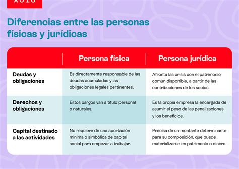 Diferencias Entre Persona F Sica Y Persona Jur Dica