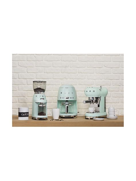 Smeg Espresso Kaffeemaschine S Retro Style Pastellgr N Ecf Pgeu Gr N