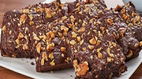 Walnut Chocolate Brownie Recipe How To Make Fudgy Walnut Brownie At