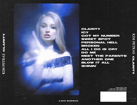 Kim Petras Clarity Album Packaging On Behance