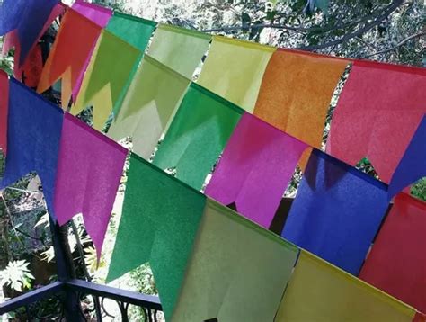 100 Metros Bandeirinha Papel Seda Festa Junina Decoração MercadoLivre