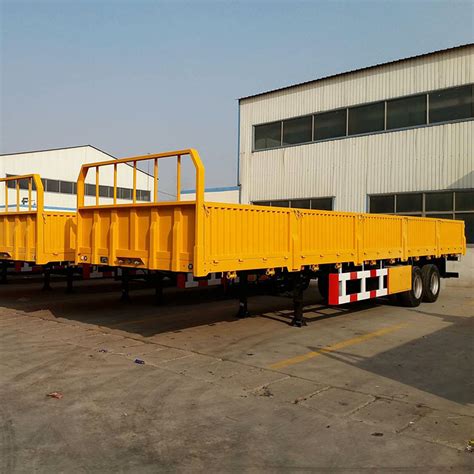 2 Axle 60 Tone Dropside Boards Trailer Side Wall Cargo Truck Trailers