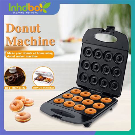 INHDBOX 16/12/9/4 Hole Mini Doughnut Maker Breakfast Waffle Machine ...