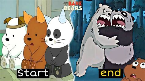 We Bare Bears From Start To End In 11 Minutes Full Bears Backstory