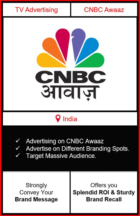 TV Advertising on CNBC Awaaz Channel - CNBC Awaaz Channel Television ...