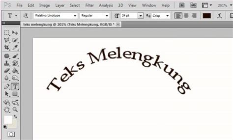 9 Cara Membuat Tulisan Melengkung Di Photoshop