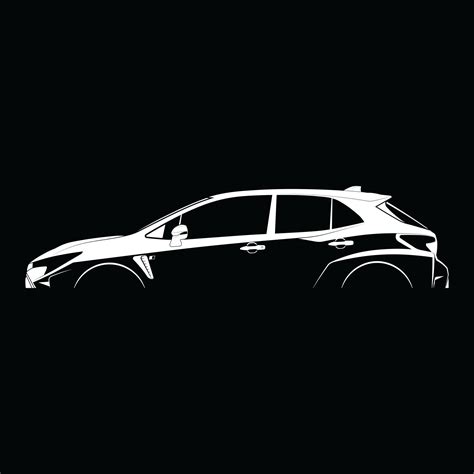 GR Corolla E210 Silhouette Vector File - Etsy