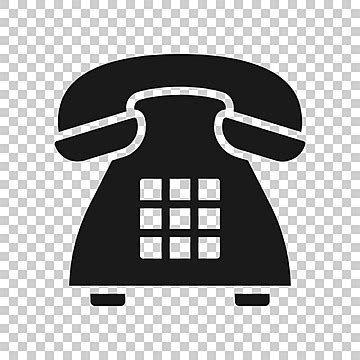 Flat Mobile Phone Icon On White Background Receiver Modern Old Vector