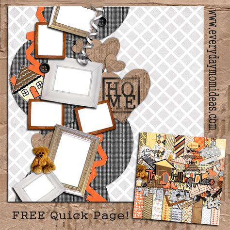 The Dwelling Place Quick Page Free Digital Scrapbooking Free