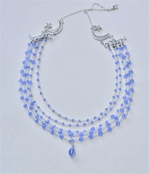 How To Make A Multi Strand Blue Glass Bead And Seed Bead Necklace