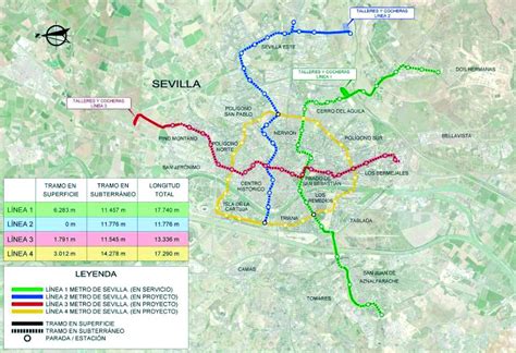 Más de un tercio del Metro de Sevilla ya discurre en superficie