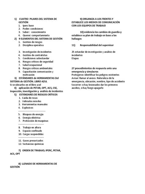 4 Pilares Del Sistema De Gestión Pdf