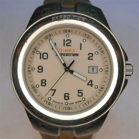 Timex Indiglo Expedition 905 S5 Watch Wr 100m With Date Window New Battery Watchcharts