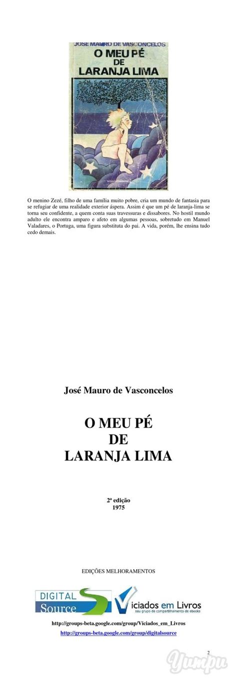 Jos Mauro De Vasconcelos Meu P De Laranja Lima Pdf Rev P De