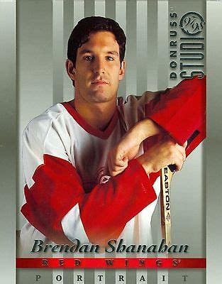 Brendan Shanahan 1997 98 Donruss Studio 97 Portrait Detroit Red Wings