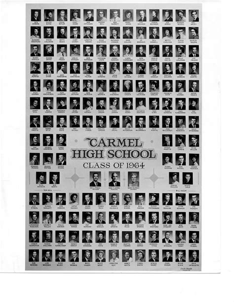 1964 Class Picture - Carmel High School Alumni Association