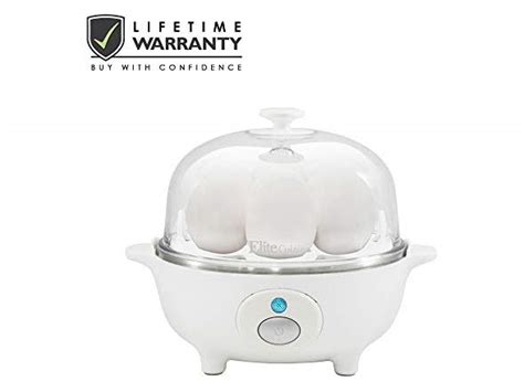 Elite Cuisine Easy Electric Egg Poacher, 7 Egg Capacity