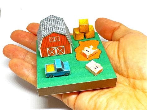 Farm. Printable Papercraft DIY Project - Etsy