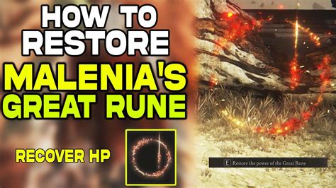 Elden Ring Malenia S Great Rune How To Restore Great Rune 2 Ways