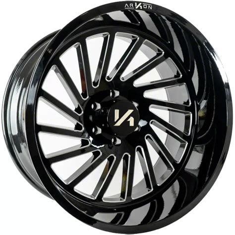 Arkon Off Road Sierra 1500 Caesar Gloss Black Milled 6 Lug Wheel 26x14