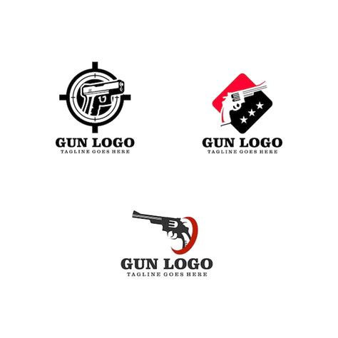 Gun Logo Premium Vector