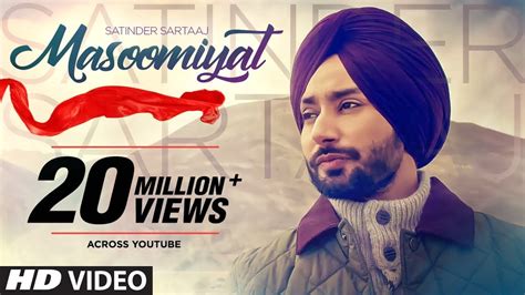 MASOOMIAT LYRICS - Satinder Sartaj