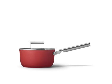 Smeg Casseruola Manico Con Coperchio S Style Cm Rosso