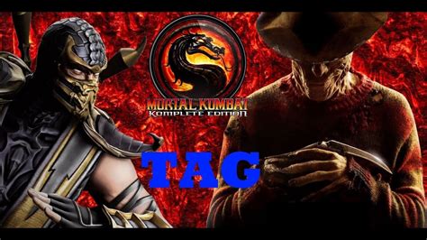 Mortal Kombat Ix Tag Ladder Scorpion Freddy Krueger Youtube