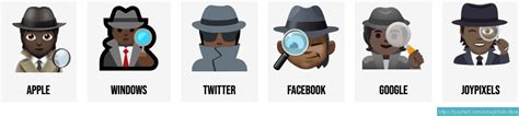 🕵️ Emojis De Detectives 🕵🏻🕵🏼🕵🏽🕵🏾🕵🏿🕵️‍♂️🕵️‍♀️