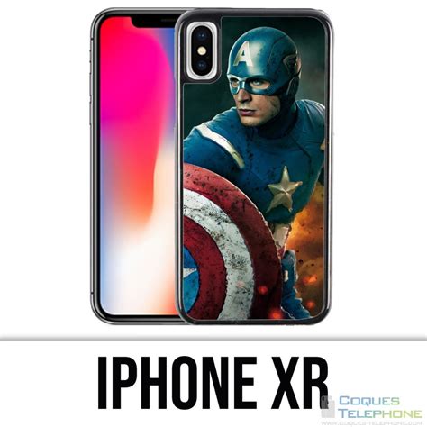 Vinilo O Funda Para IPhone XR Captain America Comics Avengers