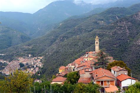 Perinaldo In Liguria Stock Photo Image Of Mountains 183100134