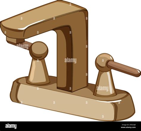 Sink Bathroom Faucet Cartoon Vector Illustration Stock Vector Image