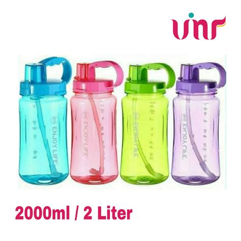 Jual Tumbler 2 Liter Botol Minum 2 Liter Enjoy Life Shopee Indonesia