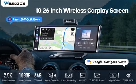 Amazon Westods Portable 10 26 Wireless Carplay Screen Android