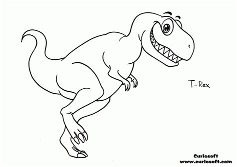 T Rex Coloring Pages For Kids