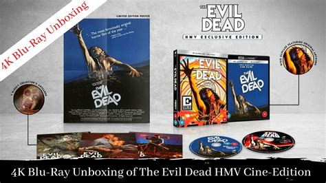 Blu Ray Unboxing Of The Evil Dead 1981 4k Uhd Hmv Cine Edition Youtube