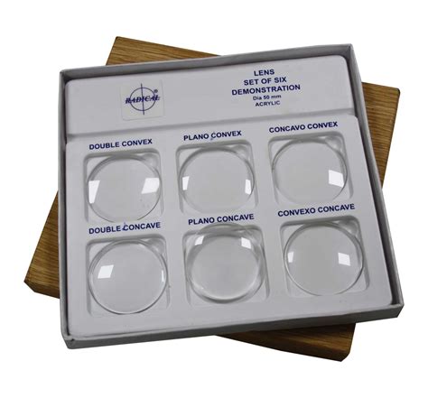 Acrylic Lenses Set Of Six Light And Optics Physics Supplies